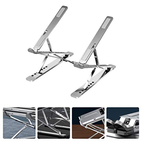 Lurrose Portáteis Laptop Stand Holder Dobrável Suporte de Montagem Titular da Área De Trabalho Do Co