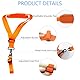 gaoduanluoluo Tragegurt Motorsense, Freischneider Gurt aus Nylon, Universal Verstellbare Freischneider Schultergurt, Motorsense Gurt für Freischneider und Rasentrimmer, Gartenarbeit Zubehör (Orange)