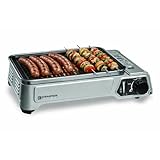 Kemper Barbecue A Cartuccia Gas, 1,9 KW, Piastra da 27x34 cm