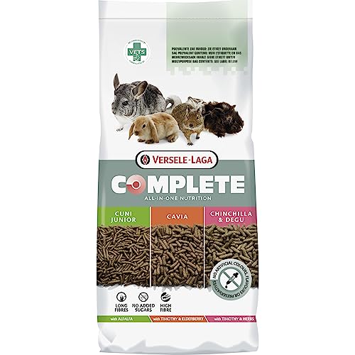 VERSELE-LAGA - Complete Chinchilla & Degu - Extrudiertes Alleinfutter für Chinchillas und Degus - 8kg