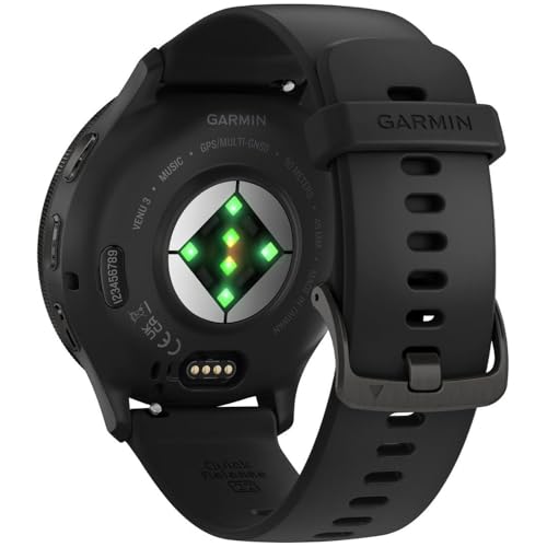 Garmin Venu 3 (Refurbished) Slate Stainless Steel Bezel 1.4-Inch AMOLED Smartwatch with 45mm Black Case w/Band (Renewed), 010-N2784-01 - Bundle w/Deco Essentials 2-Year CPS Plan - image 5