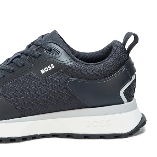 Image of BOSS Men's Big Logo Mesh Mix Lace Up Sneaker