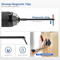 Steinwhale Impact Rated Screwdriver Bit Set, 3" & 4" Extended Long Magnetic Power Bits, Premium S2 Steel, Shock-Absorbing Design, 1/4" Hex Shank for Power Drill & Impact Driver (4 Inch Pozidriv) – Ansicht 9