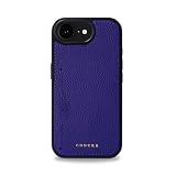 COGURE スマホケース iPhone16e用 ケース 本革 シュリンクカーフレザー カード入れ シンプル おしゃれ ギフトボックス付き COPC1 ブルーロワイヤル【BlueRoyale】