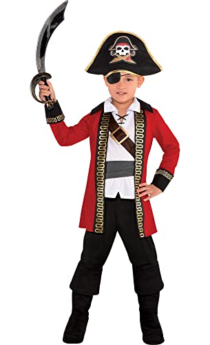 Amscan Pirate Captain Kit Party Costume - Toddler (3-4), Multicolor - 1 Set #TOP9