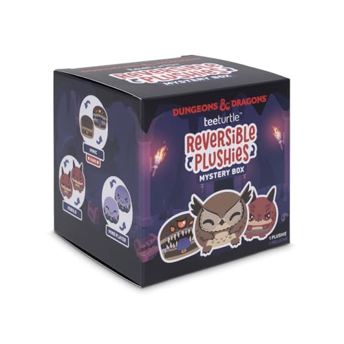 TeeTurtle Dungeons and Dragons Series Reversible Plushie Mystery Box - 3-Inch Mini Two-Sided Blind...