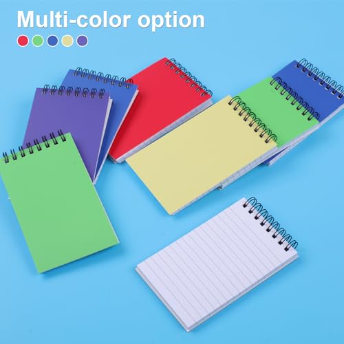 Utron Notatnik spiralny, kieszonkowy notatnik 3 x 5 z podwójną pętlą, mini notebooki w stylu biurowym, mały notatnik, mały notatnik, mały notatnik spiralny do domu, szkoły, biura, akcesoria podróżne