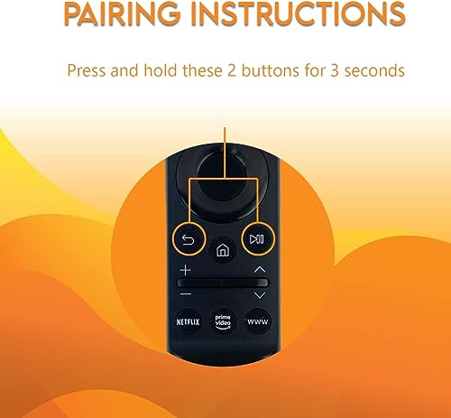 Image of Replacement Remote Control BN59-01358B for Smart LCD LED TV Includes Netflix, Prime Video and + 55RU7400, GU43AU7179, GU43AU7199, GU50AU7179, GU50AU7199, GU55AU7179, GU55AU7179U