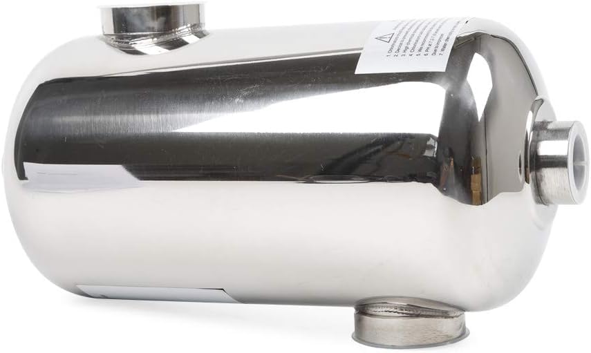 Intercambiador de calor para piscina, 30 l/min60 kW, acero inoxidable, intercambiador de calor para piscina, de calefacción para piscina, de piscina
