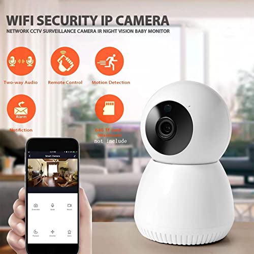 Lovskoo Cameras For Home Security Baby Camera Monitor With 1080P Hd Video, 2Mp, 360 Degree E27 Panoramic Ip, Motion Detection, Night Vision, Two-Way Audio Indoor Camera #TOP6
