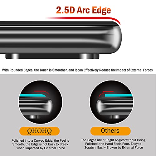 Qhohq 3 Pack Screen Protector For Samsung Galaxy A22 5G (Not Fit Galaxy A22 4G) With 3 Packs Camera Lens Protector,Tempered Glass Film,9H Hardness - Hd - Anti-Scratch - 2.5D Edge - Easy Installation #TOP3