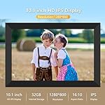 FRAMEO Digital Photo Frame WiFi 32GB 10.1 Inch 1280x800 IPS Touch Screen Digital Picture Frame Easy Setup Share Photo or Video via Frameo APP - Image 2