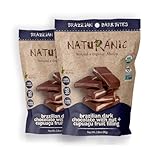 Picture of Naturanic Brazilian Dark Chocolate Bar Cupuaçu and Nuts Filling, Sugar Free, Keto Friendly, Vegan, Organic, Non-GMO, Gluten Free - Pack of 2