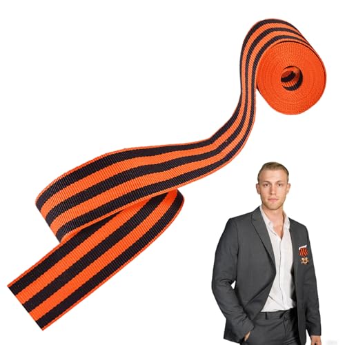Ruban de Saint-Georges | Ruban Soviétique Russe,Accessoires Collector pour Décoration Vestimentaire, Souvenir Commémoratif pour Manteaux