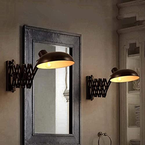 Lámpara de pared LED interior estilo retro con resorte extensible y telescopio 2