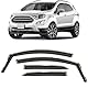 CLIM ART Windabweiser für/kompatible mit Ford EcoSport 2014-2023 - Integrierte Regenabweiser - Autofenster Sonnen-&Regenschutz - Windabweiser Autofenster - Einfache Montage - Garantie 4 Set
