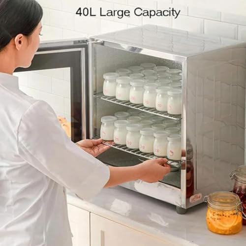 260W Bread Fermentation Machine, 40L Electric Dough Proofer Machine with Adjustable Temperature +Timing(1min-24h), Fermentation Evenly, for Home