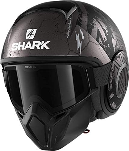 Shark Kask motocyklowy SPARTAN 1.2 KOBRAK KYG, czarny/żółty, rozmiar XS