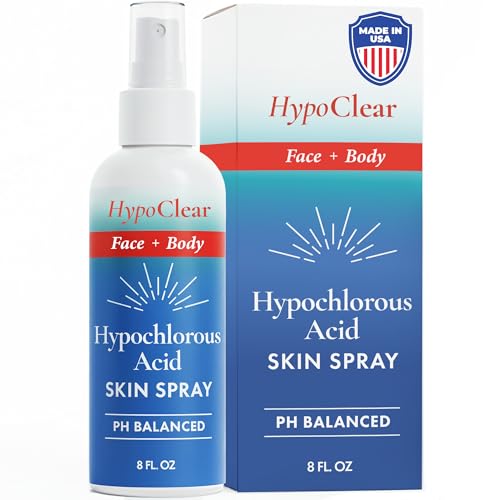 Hypochlorous Acid Spray for Face, Skin & Eyelids – pH-Balanced HOCl Facial Spray Safe for Acne,...