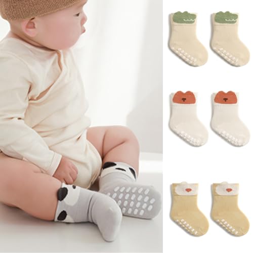 Toddler Socks, Cartoon Baby Socks for 0-5Age Toddler Warm Floor Sock Boy Girl Unisex AntiSlip Sock Rubber Soles2