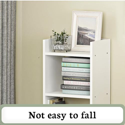 Image of Callas 3 Layer Multipurpose Engineered Wood Bookcase | Storage Organizer for Adults & Kids | Multi-Purpose Shelf for Books, Toys & Home Office Use (BR-008-White)