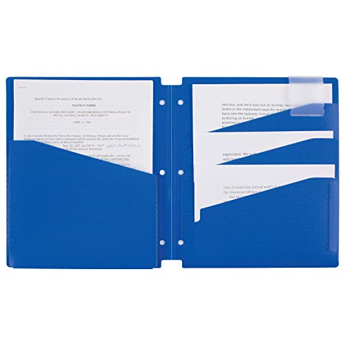 Five Star 4-Pocket Folders, Folders With Pockets, Assorted Colors, 4 Pack (73276) #TOP1