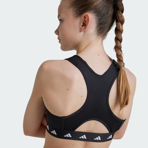 Sujetador Techfit Power React de adidas para niña negro 4