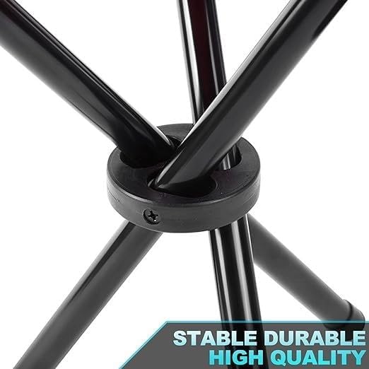 Miniatura 4 de Silla plegable de camping al aire libre portátil trípode silla ligera portátil pequeña 3 patas para senderismo, camping, pesca, picnic, playa,