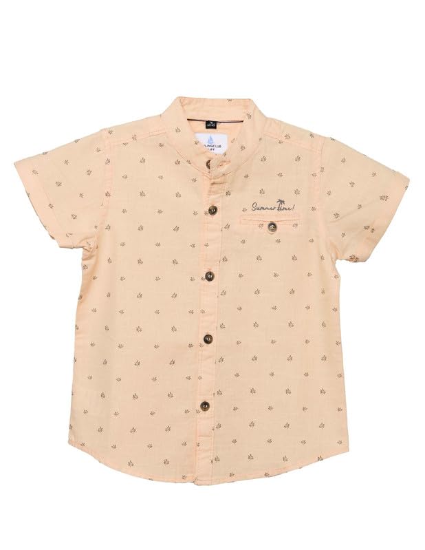 RUFF Printed Cotton Shirt | Mandarin Neck | Half Sleeves | Regular Fit | Casual Wear - Review, Price and Buying Guide