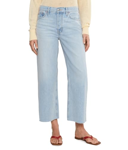 Madewell Womens Low Slung Baggy Crop in Foster Wash Foster Wash 27 27