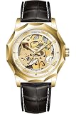 Invicta Objet D Art 69124 Orologio da Uomo - Movimento Automatico - Acciaio Inossidabile con Quadrante Dorato - 42 mm