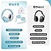 Baby Ear Muffs Noise Protection, 2-in-1 Baby Headphones for Noise, Adjustable Baby Headphones with Stretchy Band, Kids Noise Cancelling Headphones up to 4 Years, Toddler Airplane Essentials, Blue
