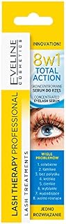 Eveline Cosmetics Eyelash Growth Serum 8in1 | 10 ML | Strengthening and Thickening Long Lash Conditioner | Argan Oil and Hyaluronic Acid | Long Lashes Booster