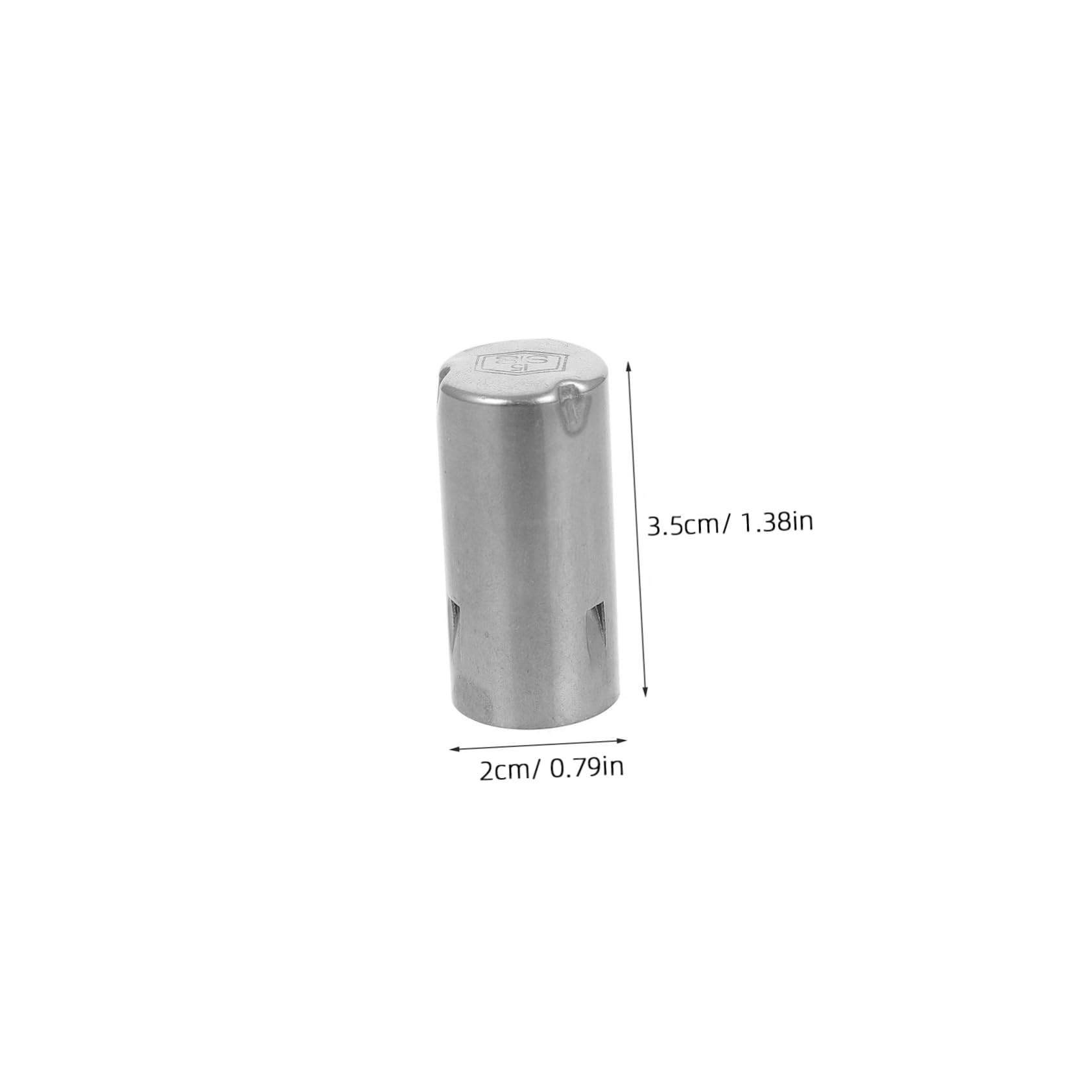 KICHOUSE 4pcs Metal Test Tube Cover 15mm Stainless Steel Caps 304 Lab Tube Protective Cover