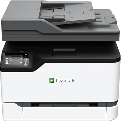 Lexmark CX331adwe Color All-in-One Laser Printer with Touchscreen, Office Scanner Copier Laser, Mobile Ready, Auto Duplex Printing & Analog Fax, Wireless, White, 26 ppm Mono/Color, 600 dpi (40N9070) Cover