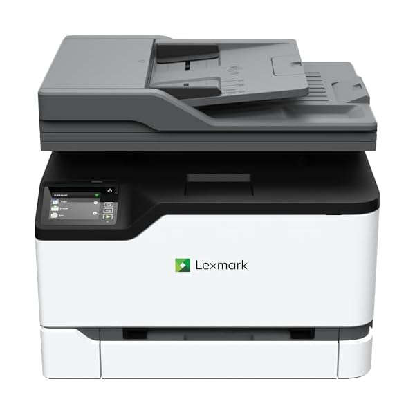 Lexmark CX331adwe Color All-in-One Laser Printer with Touchscreen, Office Scanner Copier Laser, Mobile Ready, Auto Duplex Printing & Analog Fax, Wireless, White, 26 ppm Mono/Color, 600 dpi (40N9070)