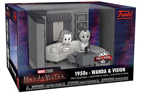 Funko- Figura Pop Mini Moments Marvel Wanda Vision 1950 Exclusive WandaVision Moment, Solid,...