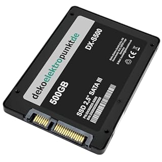 dekoelektropunktde Disco rigido SSD da 500 GB per Sony PlayStation 4, PS4 Pro, PS4 Slim, interno 2,5"
