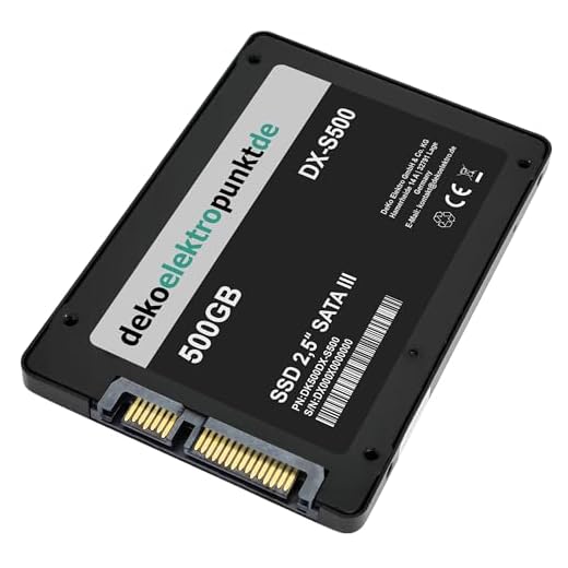 dekoelektropunktde 500GB SSD Festplatte passend für Dell XPS 15 (L501x)