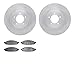 Dynamic Friction Company Front Brake Rotors with Heavy Duty Brake Pads 6202-55004