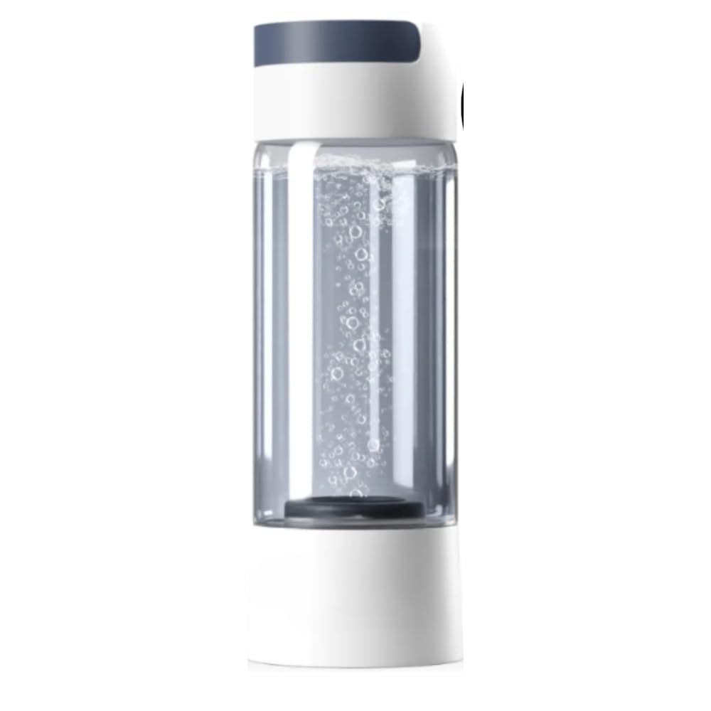 Portable Hydrogen Water Generator Bottle Glass, Hydrogen Rich Ionizer Water Machine, PH Balance Hydrogen Akaline Water Machine For Home, Work, Gym or Travel Water Bottle