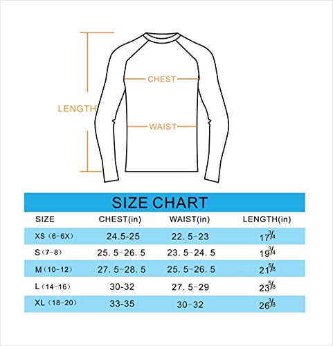 Boys Long Sleeve Thermals Youth Compression Shirts Base Layer Cold Gear Black S - Thumbnail 6