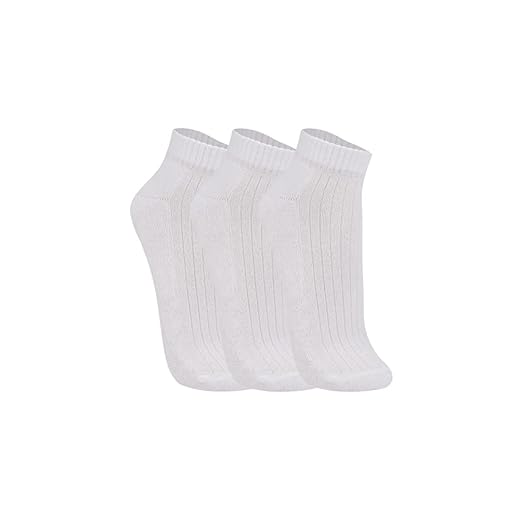 Kit com 3 Meias Cano Curto Atoalhada, Trifil, Adulto Unissex