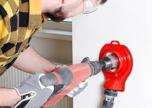 DrillDUSTER Absaughaube Staubabsaugung Deckel Bohren Bohrkrone Vakuumfixierung Zentrierer Professional Staubabsaugung Staubfänger