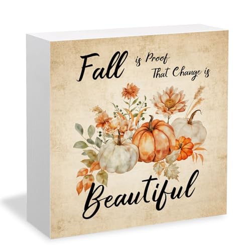 HYKDFMNCJ Fall Is Proof That Change Is Beautiful Wooden Box