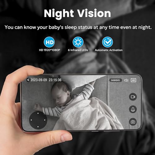 owltron Security Camera Indoor Baby Camera, Pet Camera, Cameras House Security, 360° Pan/Tilt Motion Tracking - Image 3