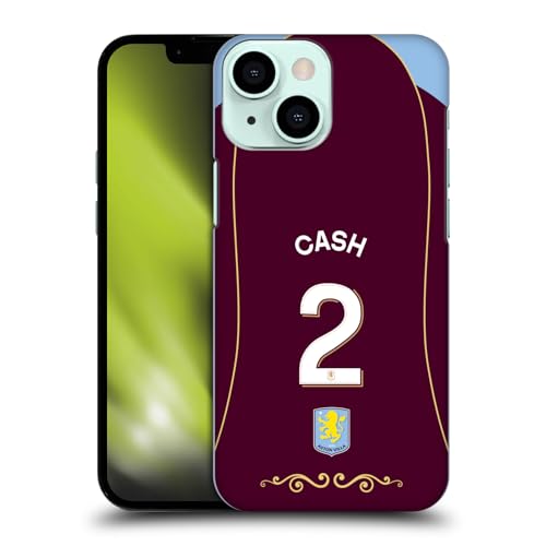 Head Case Designs Officially Licensed Aston Villa Football Club Matty Cash 2025/26 Players Home Kit 1st Group Hard Back Case Compatible with Apple iPhone 13 Mini