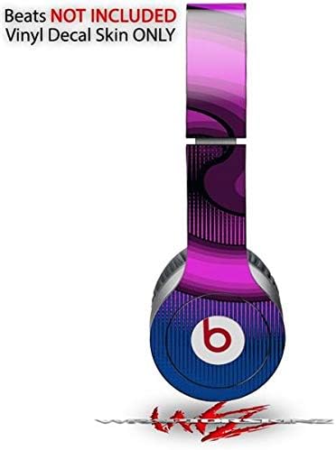 Skin Decal Wrap Works with Original Beats Solo HD Headphones Alecias Swirl 01 Purple Skin Only (Headphones NOT Included)