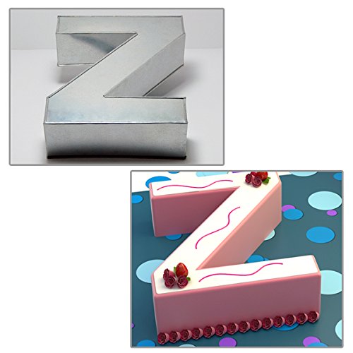 The Cakes World 10” Alphabet Shape Cake Tin Mould Pan - Name The Cake – A To Z All Letters (Z)
