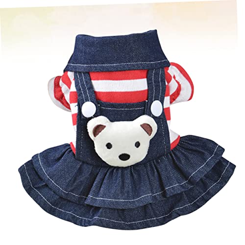 Balacoo Camisa Jeans Vestido Menina Roupas Para Cachorro Adorável Inverno Roupas Quentes Para Animai